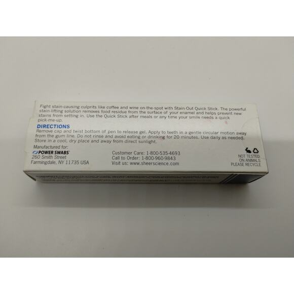 Power Swabs - Stain-Out Quick Stick for Teeth - Sheer Science - Picture 4 of 5